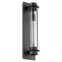 Quorum 708-18-69 Transitional One Light Outdoor Lantern From Roope Collection In Black Finish,