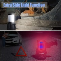 Yierblue Rechargeable Spotlight, Super Bright 120000 Lumen Led Handheld Spotlight 10000Mah Long Lasting Large Flashlight Searchlight And Flood Camping Flashlight With Foldable Tripod(Silver)