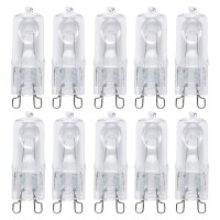 T4 Jcd G9 Base Halogen Light Bulb, 35W, 350 Lumens, 120V, 2700K Soft White, Dimmable, (10 Pack)