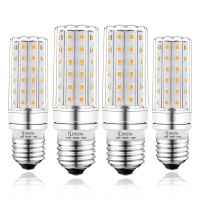 E26 Led Bulbs, 12W Led Bulb 100 Watt Equivalent, 1200Lm, Decorative Medium Base E26 Corn Non-Dimmable Led Bulbs, Daylight White 5000K Led Lamp, Pack Of 4