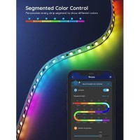 Govee 32.8Ft Led Strip Lights Rgbic App Control, Smart Led Strips With Segmented Color Control Intelligent Color Picking, Music Sync Led Lights For Bedroom, Kitchen, Christmas Decor(2X16.4Ft)