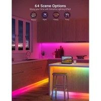 Govee 32.8Ft Led Strip Lights Rgbic App Control, Smart Led Strips With Segmented Color Control Intelligent Color Picking, Music Sync Led Lights For Bedroom, Kitchen, Christmas Decor(2X16.4Ft)