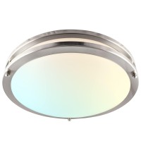 Luxrite 14 Inch Led Flush Mount Ceiling Light Cct Color Temperature Selectable 2700K 3000K 3500K 4000K 5000K Dimmable