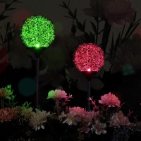 Cgn Solar Lights Outdoor - New Upgraded Magic Globe Powered Garden Light, Multi-Color Changing Led Solar Stake Lights For Patio,Yard Decoration (2Pcs) (Magic Globe)