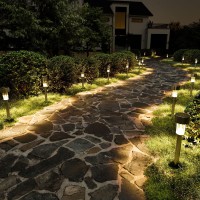 Solpex 16 Pack Solar Outdoor Lights Pathway, Stainless Steel Solar Lights Outdoor Waterproof,Led Landscape Lighting Solar Walkway Lights For Landscapepatiolawnyarddriveway-Warm White