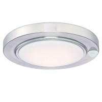 Gruenlich Led Motion Sensor Flush Mount Ceiling Lighting Fixture, 10.25 Inch 14.5W 1100 Lumen, Metal Housing, Etl Rated, Nickel Finish-3000K