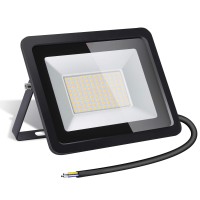 Apolinar Waterproof Flood Light Outdoor, 100W 10000Lm Super Bright Security Light, 6000K Daylight White, Led Outdoor Flood Light For Backyard, Stadium, Garden, Playground, Lawn, Warehouse