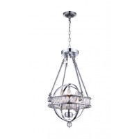 3 Light Mini Chandelier With Chrome Finish