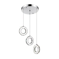 Led Multi Light Pendant With Chrome Finish