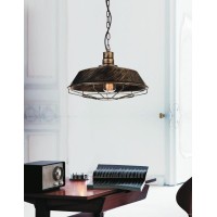 1 Light Down Mini Pendant With Antique Copper Finish