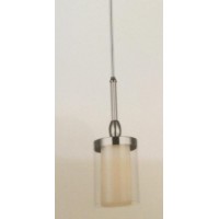 1 Light Candle Mini Chandelier With Chrome Finish