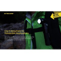 Nitecore Mt21C Led Flashlight, 1000 Lumen Right Angle 90 Degree Tiltable Head L-Shape Usb Rechargeable With Hard Duty Holster