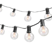 50-Foot, 50 Socket Indoor/Outdoor Patio String Lights With 55 Globe G40 Bulbs (5 Free Bulbs Included), Great Wedding Lights, Decorations For Patios, Porches, Backyards, Decks, Bistros