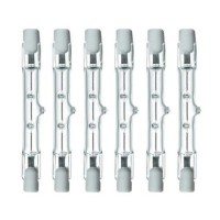 Xtricity T3 J Type Bulb Double Ended Rsc Base Halogen Light Bulbs 100 Watt, 1057 Lumens, 130V, 2700K Soft White, Dimmable, 78 Mm, (6 Pack)