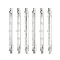 Xtricity J-Type Double Ended Rsc Base Halogen T3 Bulb, Type T Light Bulb 100 Watt, 725 Lumens, 130V, 2700K Soft White, Dimmable, 118Mm Halogen Bulb, (6 Pack)