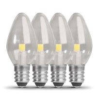 Feit Electric Bp7C7/827/Led/4 0.6W 7W Equivalent 30 Lumen Candelabra Base Four Led C7 Night Light Bulb, 2.1