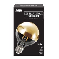 Feit Electric G2540/Gold/827/Fil/4 40 W Eq G25 Dm Specialty Decor Led Light Bulb, 4-Pack