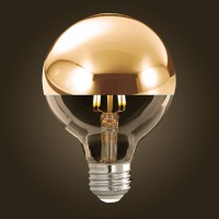 Feit Electric G2540/Gold/827/Fil/4 40 W Eq G25 Dm Specialty Decor Led Light Bulb, 4-Pack