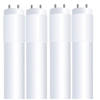 Feit Electric T8 Led Bulbs 4 Foot, 40 Watt Equivalent, Type A Tube Light, Plug & Play, T8 Or T12 Led Tube Light, Led Fluorescent Replacement, Frosted, T48/840/Ledg2/4, 4100K Cool White, 4 Pack