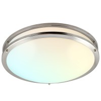 Luxrite 18 Inch Led Flush Mount Ceiling Light, Cct Color Temperature Selectable 2700K | 3000K | 3500K | 4000K | 5000K, Dimmable Ceiling Light Fixture, 24W, 2160 Lumens, Energy Star, Etl Listed