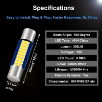 Product description Our 29mm 6614 led bulbs use the newest technology and upgrade led chips Best value led bulbs in the market Purchase from here is the best choice 100 quality guarantee and buy with no worry Specification 1nbspVoltage 12V DCnbsp 2nbspSiz