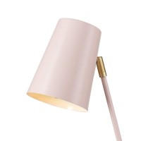 Globe Electric 67338 Novogratz X Globe Dobby 16 Desk Lamp Matte Rose Matte Gold Legs Clear Cord Inline Onoff Switch Pin