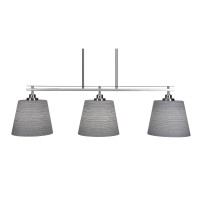 Odyssey 3 Island Light Shown In Brushed Nickel Finish With 10