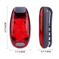 9 Pack Led Safety Light Safety Light High Visibility Strobe Running Lights Used For Bicycle Walking Etc Clipon Running Ligh