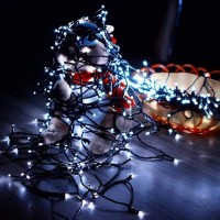 Blinwey Solar String Lights, 200 Led 72Ft Christmas Decoration Lights, Waterproof Ip65 Solar Patio Lights With 8-In-1 Lighting Mode For Outdoor Indoor Patio Garden Christmas Decorative (Cold White)