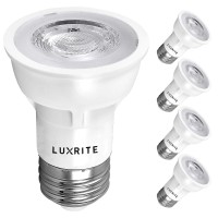 Luxrite Par16 Led Bulb, 5.5W (50W Equivalent), 2700K Warm White, 450 Lumens, Dimmable Spot Light, Enclosed Fixture Rated, 40