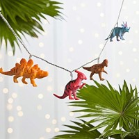 Lights4Fun, Inc. 12 Dinosaur Battery Operated Led Indoor Kids Bedroom String Lights