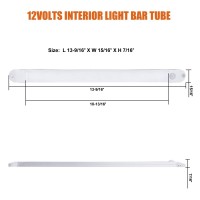 Facon 13Inch Led Rv Interior Light Tube With Pir Motion Sensor Function 12Volts Led Light Bar Tube For Rv Van Truck Lorry Campe