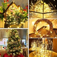 Blingstar Fairy Lights 2 Pack Usb Powered String Lights Warm White 33Ft 100 Led Christmas Lights Fairy String Lights For Party Wedding Festival Bedroom Table Decoration