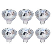 Mr16 Halogen Gu5.3 Bi-Pin Base Spotlight Bulb, 35W, 500 Lumens, 12V, 2700K Soft White, Dimmable, (6 Pack)