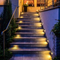 Dbf 30 Led Solar Step Lights Outdoor?6 Pack-Warm White? Stainless Steel Bright Solar Deck Lights Waterproof Solar Stair Lights With Auto On/Off Solar Lights For Decks Steps Fence Patio Yard Pathway