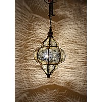 Marusthali Modern Turkish Lamp, Antique Indian Moroccan Lamp, Metal Ceiling Light Hanging Lantern Lamp-Ceiling Lights Home Lantern Pendant, Oriental Arabian Hanging Lamp (33 X 25 Cm, Dark Gold)