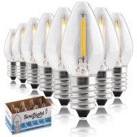 Led Night Light Bulb C7 E12 Led Bulbs Candelabra Light Bulbs 1 Watt Equivalent 10W Incandescent Bulb Warm White 2700K Win