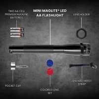 Maglite Mini Led Flashlight Ultra Bright 127 Lumens Adjustable Beam Waterresistant Ipx4 Shock Resistant 2 Power Modes In