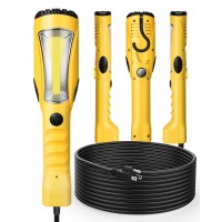 Dewenwils 25Ft Cob Led Work Light 1200Lm Led Trouble Light Extra Long Handheld Corded Work Lights With Strong Magnet Swivel H