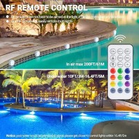 Loftek Submersible Led Pool Lights With Magnet Suction Cups 13 Leds Color Changing Underwater Pool Lights With Remote Waterpr