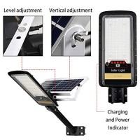 Ruokid Solar Street Lights Outdoor Lamp, 15000Lm Ip67 Waterproof Light With Anti Broken Remote Control Mounting Bracket, Dusk To Dawn Security Led Flood Light For Yard, Garden, Etc.