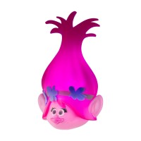 Dreamworks Trolls Poppy Led Night Light, Trolls World Tour, Plug-In, Dusk To Dawn, Ul-Listed, Pink Glow, Ideal For Bedroom, Nursery, Bathroom, 43741