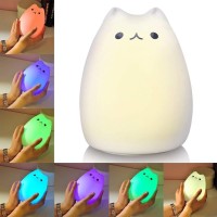 Scopow Night Lights For Kids Room Cat Lamp With Remote For Desk Decor, Kawaii Anime Squishy Lamps For Kids Toddler Baby Girls, Cat Themed Gifts For Cat Lovers