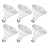 Hykolity Outdoor Led Flood Light, Waterproof Par38 Led Bulb, Dimmable, 15W=150W, 5000K Daylight, 1600Lm, E26 Base, Ul Listed (6 Pack)