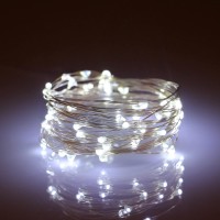 Metaku Fairy Lights Battery Operated 10Ft/3M 30 Led String Lights Twinkle Christmas Lights Indoor Decorative Mini Lights For Home Bedroom Garden Wedding Party Festival Decorations (Cool White, 1 Pack)