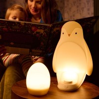 This cute penguin is perfect for your little ones nursery Use it as a reassuring night light from birth with its comforting dimmable glow Turn it up bright for late night diaper changes or dim it down to resettle baby back to sleep Then from 18 months on 