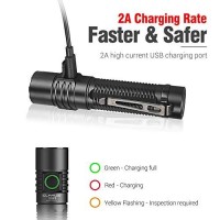 Klarus G15 4200 Lumens Ultra Bright Rechargeable Edc Flashlight, Compact Side Switch Led Flashlight, Powered By 5000Mah Battery