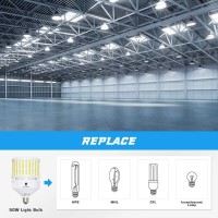 1000W Equivalent Led Corn Light Bulb 20000 Lumen 6000K Daylight 150W E26 Base With E39 Adapter 120V Large Area Corn Bulb For Indoor Garage Light Bulb Warehouse Workshop Barn High Bay 150W Led Bulb