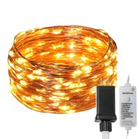 Koopower Fairy Lights, 32Ft 100 Leds Waterproof Copper Wire Lights String Lights Plug In Firefly Lights, 31V Low Voltage Plug Included For Indoor Outdoor Christmas Decorative Patio Wedding, Warm White