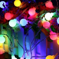 33 Feet 100 Led Mini Globe String Lights, Fairy String Lights Plug In, 8 Modes With Remote, Decor For Indoor Outdoor Party Wedding Christmas Tree Garden, Multicolored